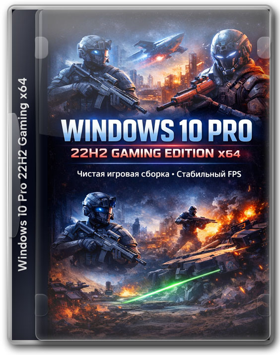 Windows 10 Pro 22H2 Gaming x64 - чистая игровая сборка стабильный FPS